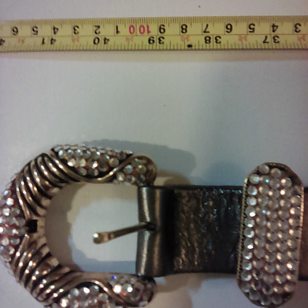 Vintage Beautiful DMP Genuine Leather Belt with 2.5 inch BUCKLE